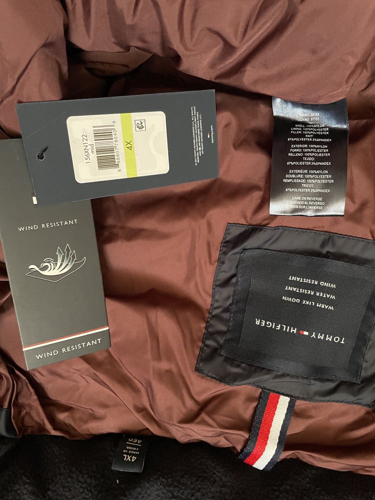-65%$ 4XL XXXXL 56 Tommy Hilfiger пуховик куртка зимняя зимова большой