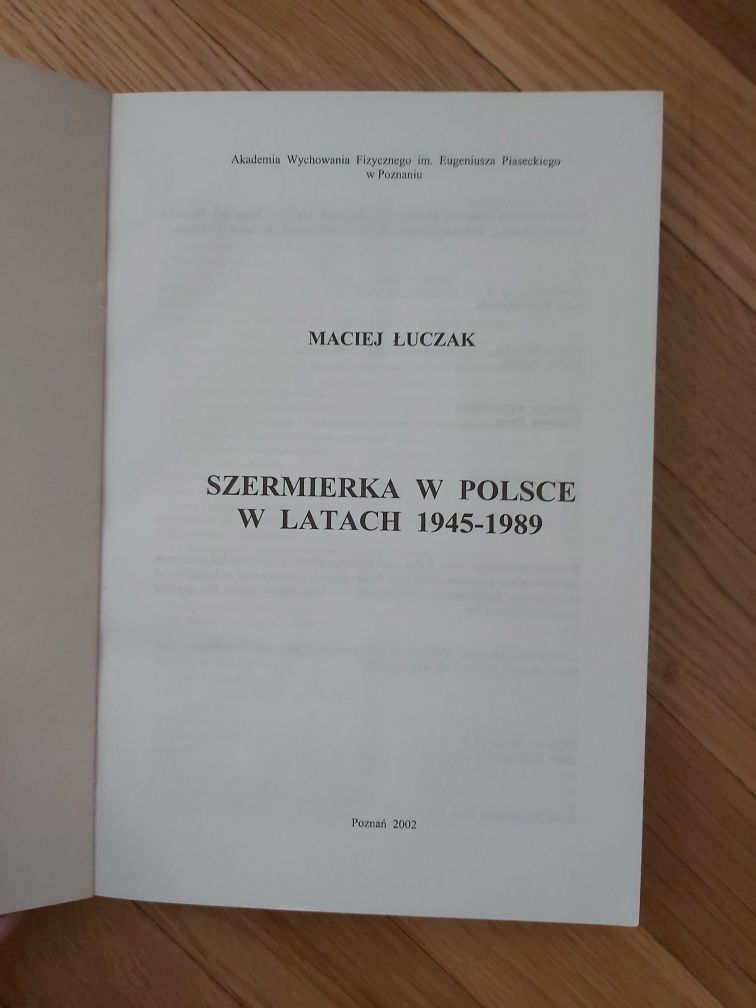 Szermierka w Polsce Łuczak sport prl