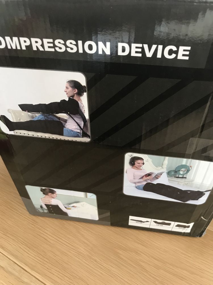 Máquina de pressoterapia nova a estrear  na caixa