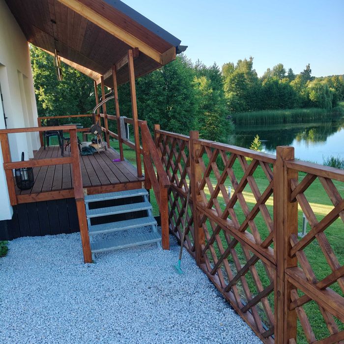 Domek całoroczny do wynajęcia nad wodą "Zacisze Olszyny"