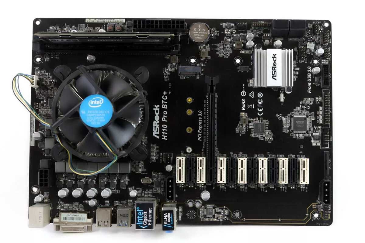 Материнська плата ASRock H110 Pro BTC+ (S1151, INTEL H110, ATX)