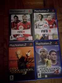 Lote 4 jogos PS2 Futebol
