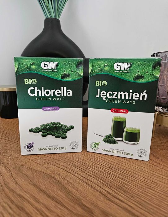 Green Ways zestaw 2 produktów / Chlorella + Jęczmień