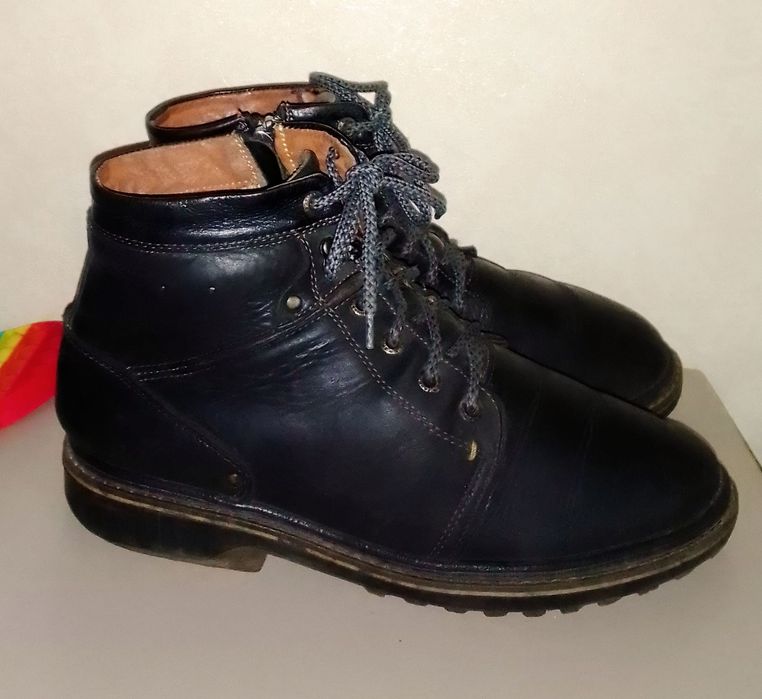 Зимние ботинки из натуральной кожи. Made in Germany. Размер 42 (27 см)