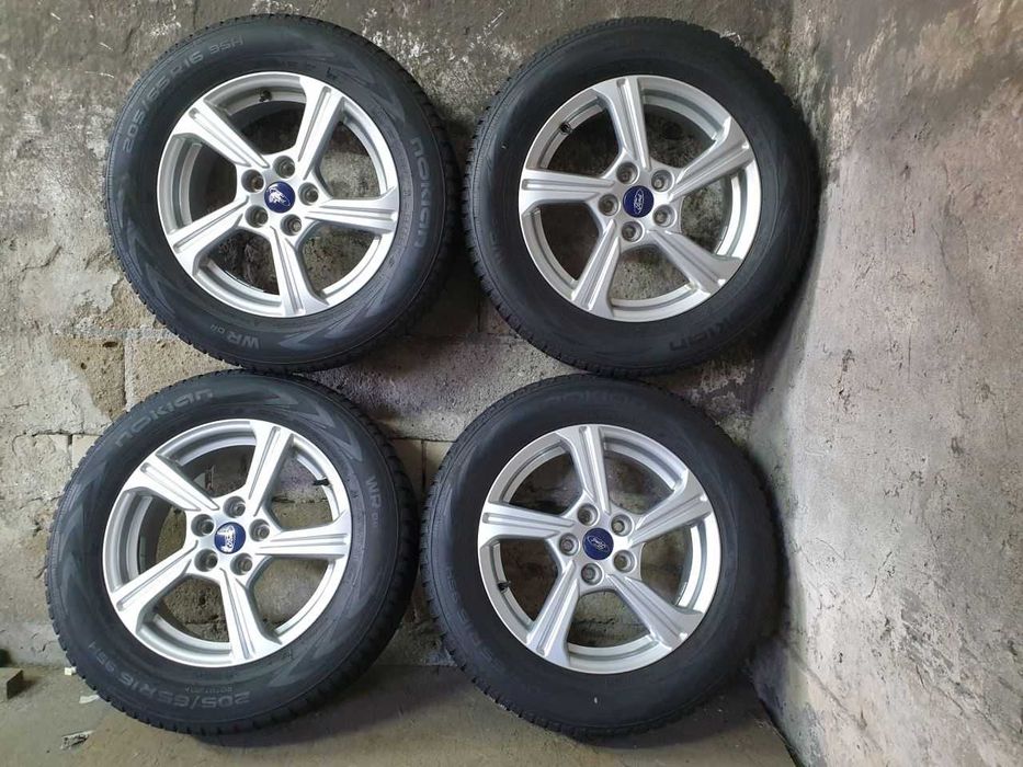 Felgi alu koła Ford Puma Mondeo R16 5x108 opony zimowe 205/65R16 5mm