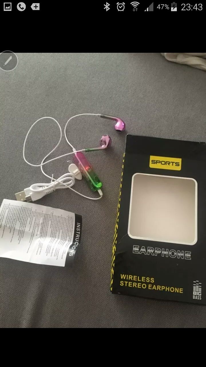 Orunjo S6 bezprzewodowe słuchawki tik tok AKG Stereo cięż