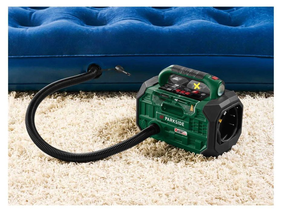 Pompka kompresor do materaca roweru parkside sprężarka PKA 20-Li C3