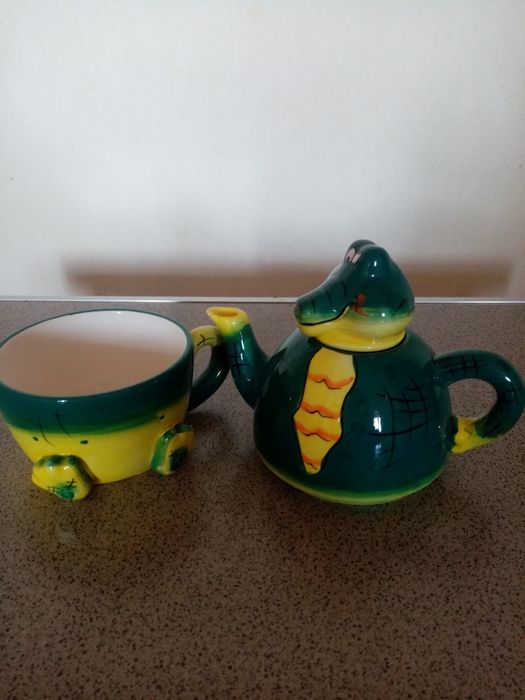 Чашка чайник "Крокодил"