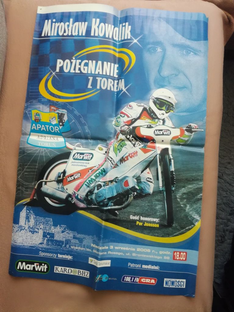 plakat żużel Poznań 2006 Kowalik mistrzostwa Polski plakaty Krosno