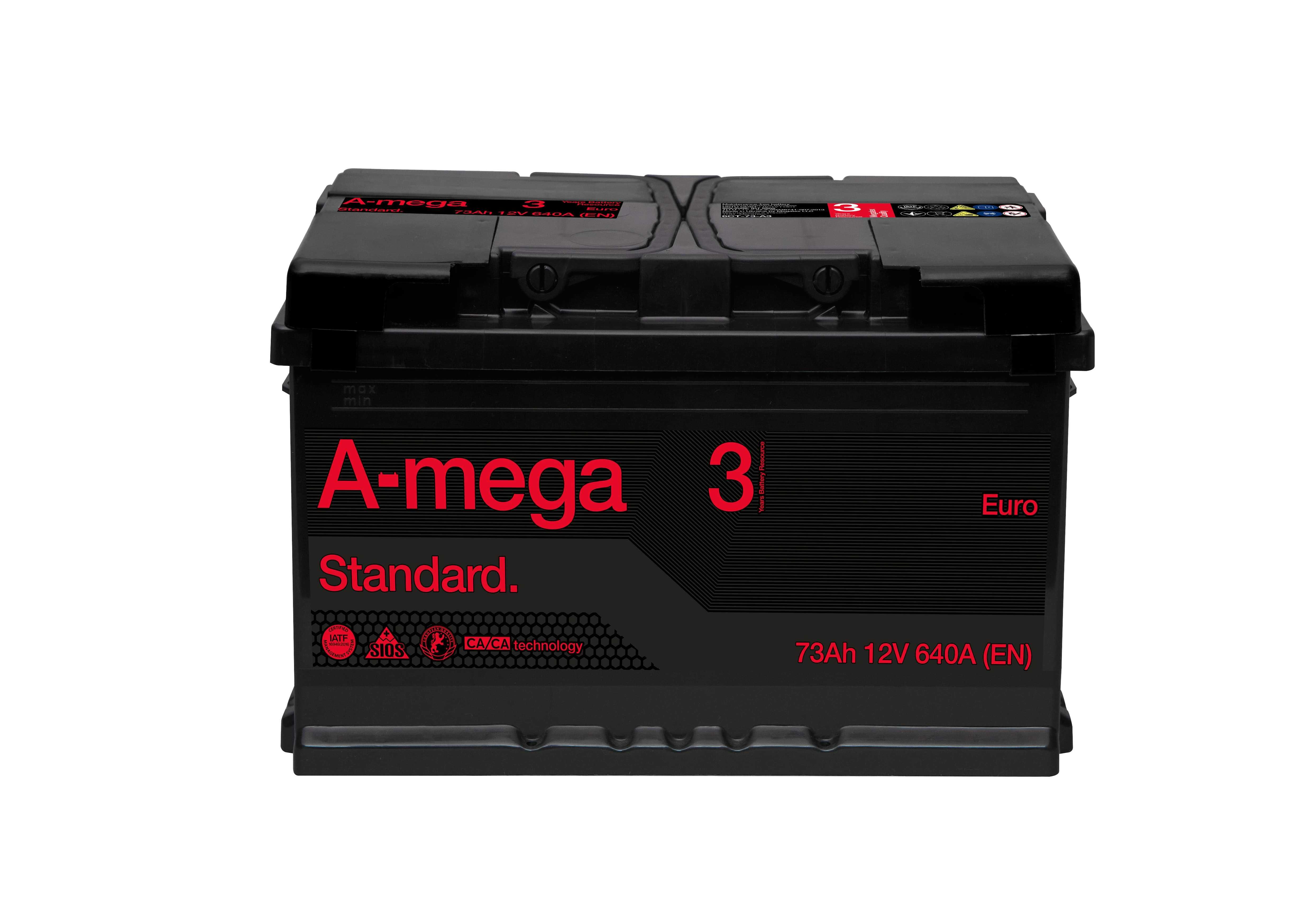Akumulator Amega Standard 73Ah 640A niski KIELCE