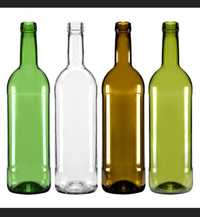 Butelki 750 zielone białe oliwkowe