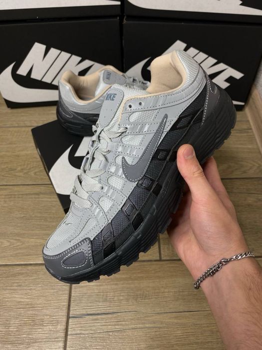Nike P 6000 сірого кольору | Чоловічі кросівки найк 6000 grey black