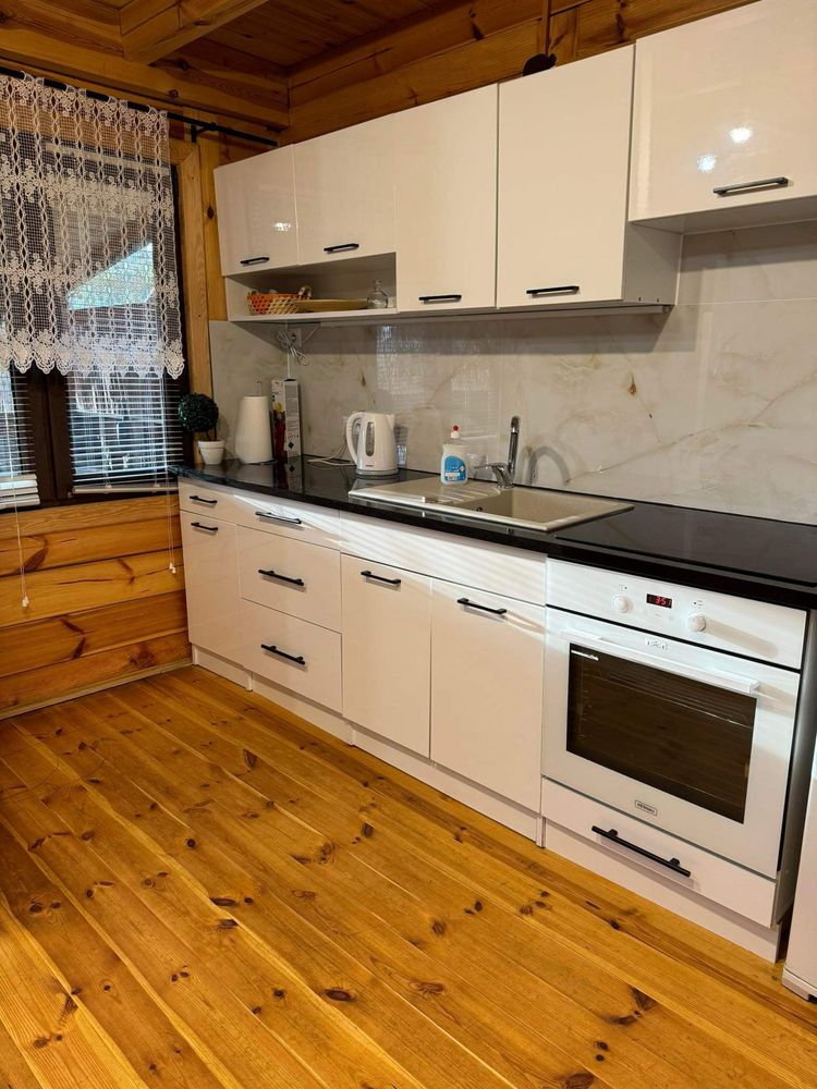 Domek letniskowy z jacuzzi (termobania), sauna, staw, 7-osobowy