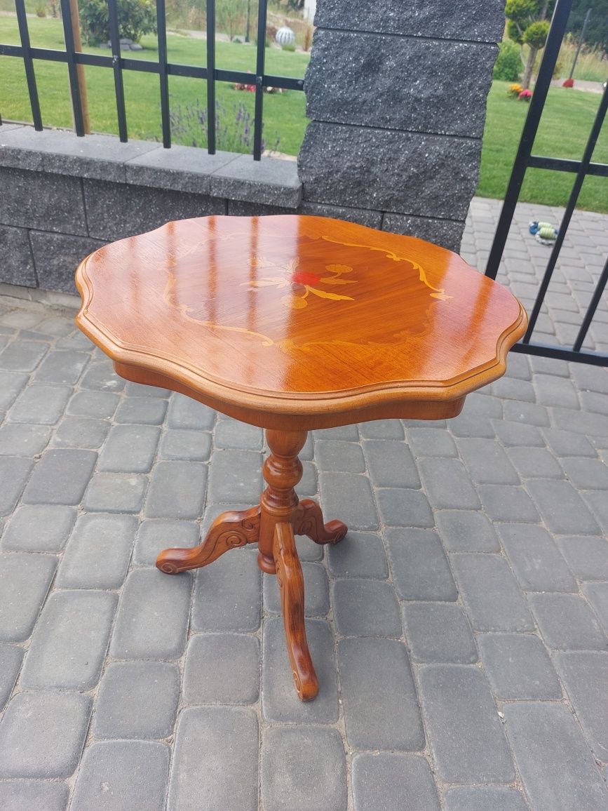 Stolik intarsja kawowy