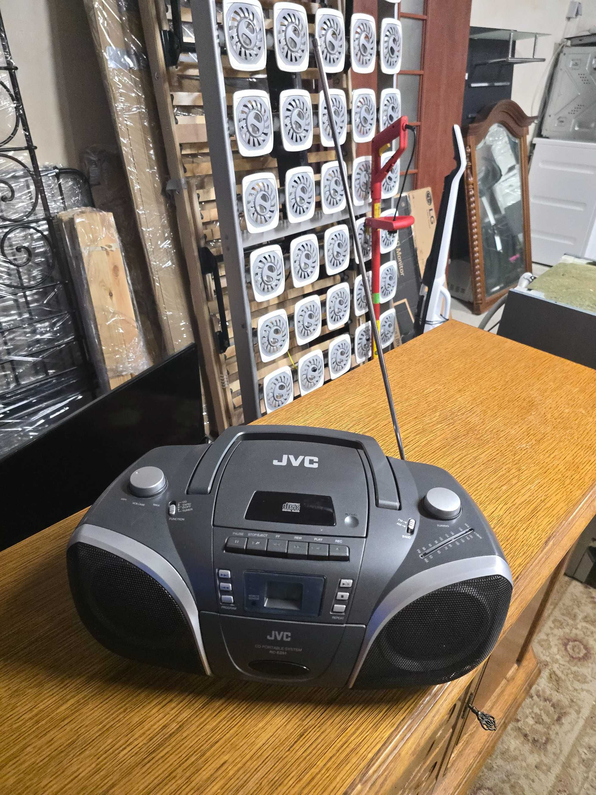 Radioodtwarzacz, Boombox JVC w bardzo dobrym stanie