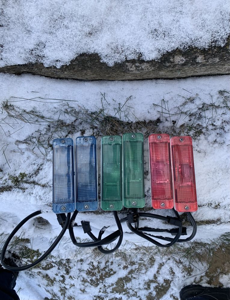Lampy kierunkowskazy blue green red golf 2 mk2 ii jetta polo wąskie