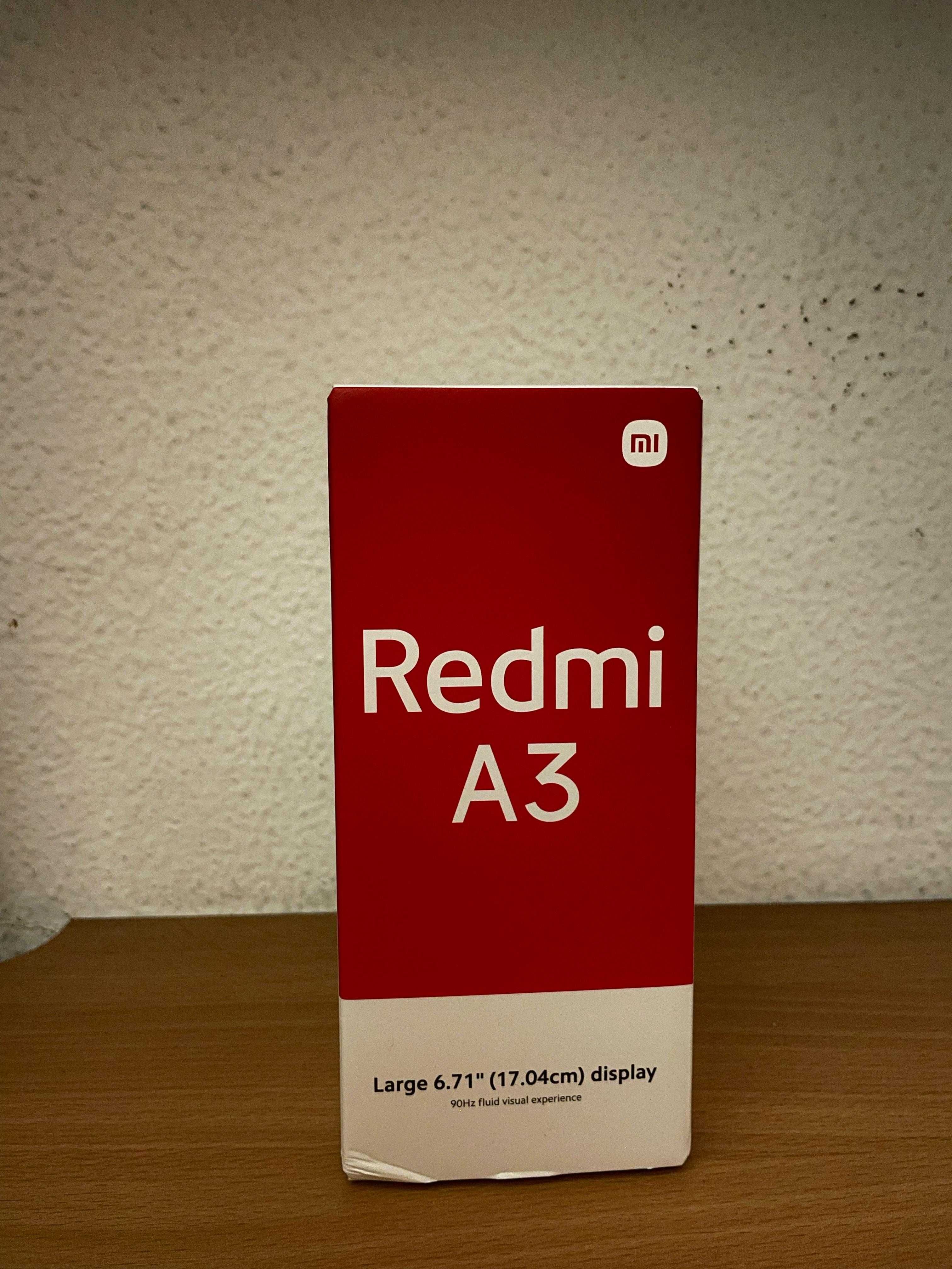 Xiaomi Redmi A3 Midnight Black -8-core, 90Hz, Bateria 5000mAH, 3GB RAM