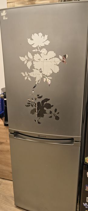 Lodówka duża szara