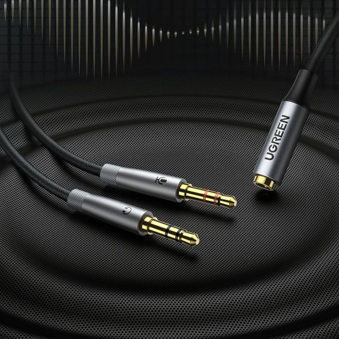 Ugreen rozdzielacz AUX 3,5 mm mini jack - 2x 3,5 mm mini jack