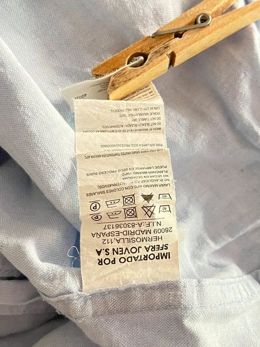 Camisa Sphera Regular Fit Algodão/linho Azul S