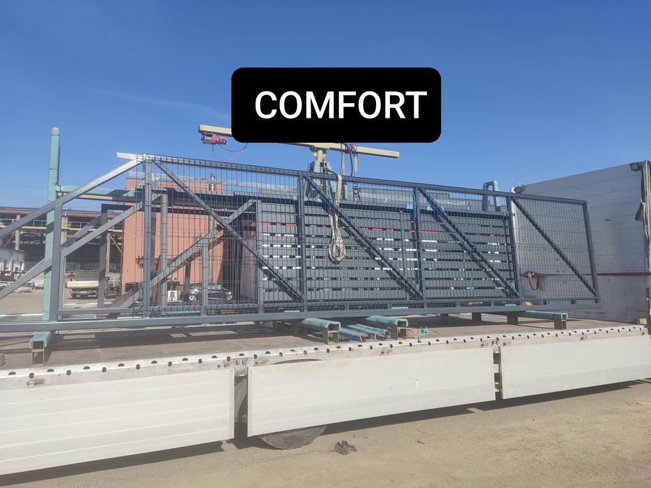 Brama przesuwna 4m FARMHOUSE, ocynk ogniowy+RAL, dostawa PL