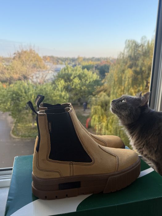 Ботинки Puma chelsea suede жіночі