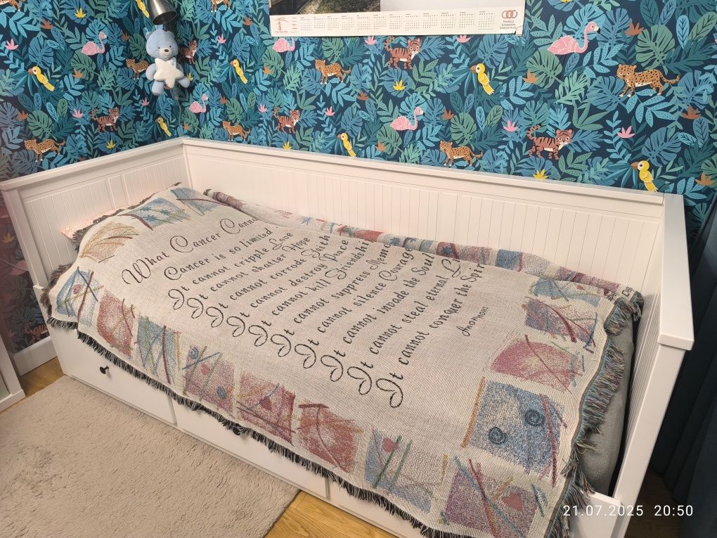 Łóżko rozkładane IKEA Hemnes + materace