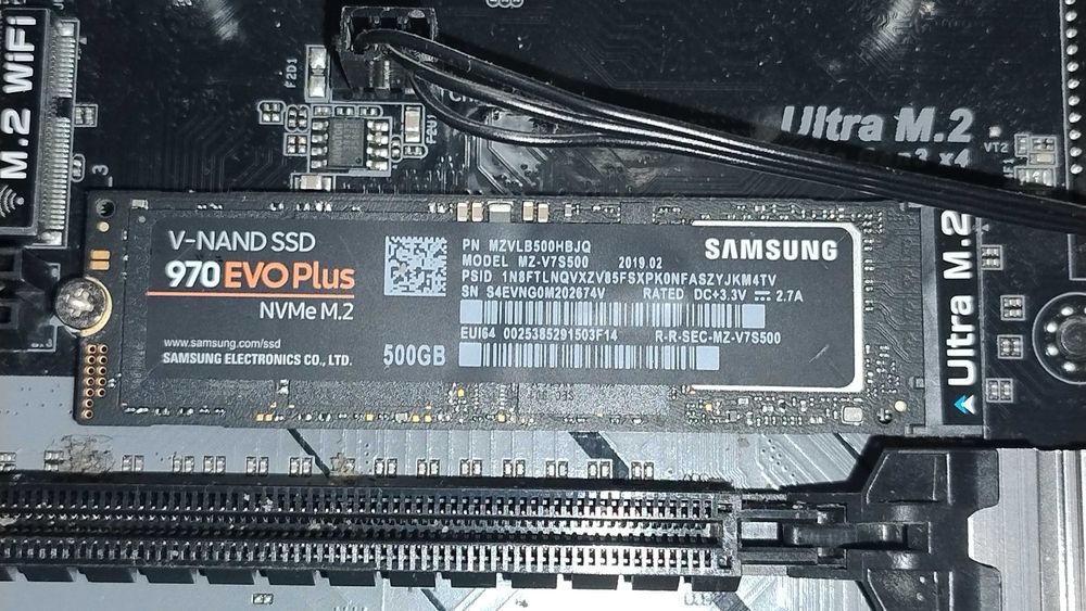 SSD диск SAMSUNG 970 EVO Plus 500GB M.2 NVMe