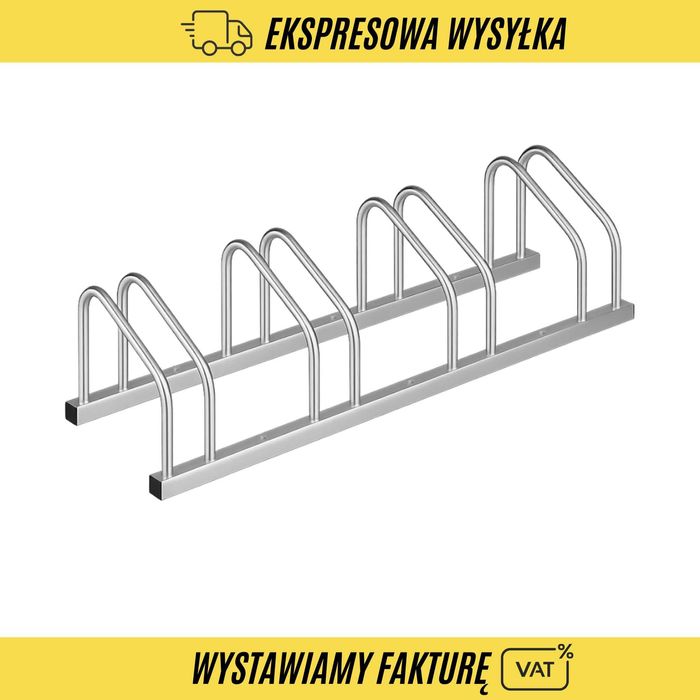 Stojak na cztery rowery – 1190 mm uchwyt stal galwanizowana