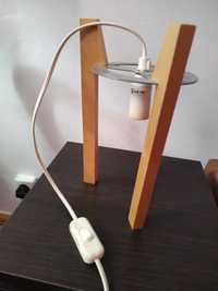 Lampka vintage drewno