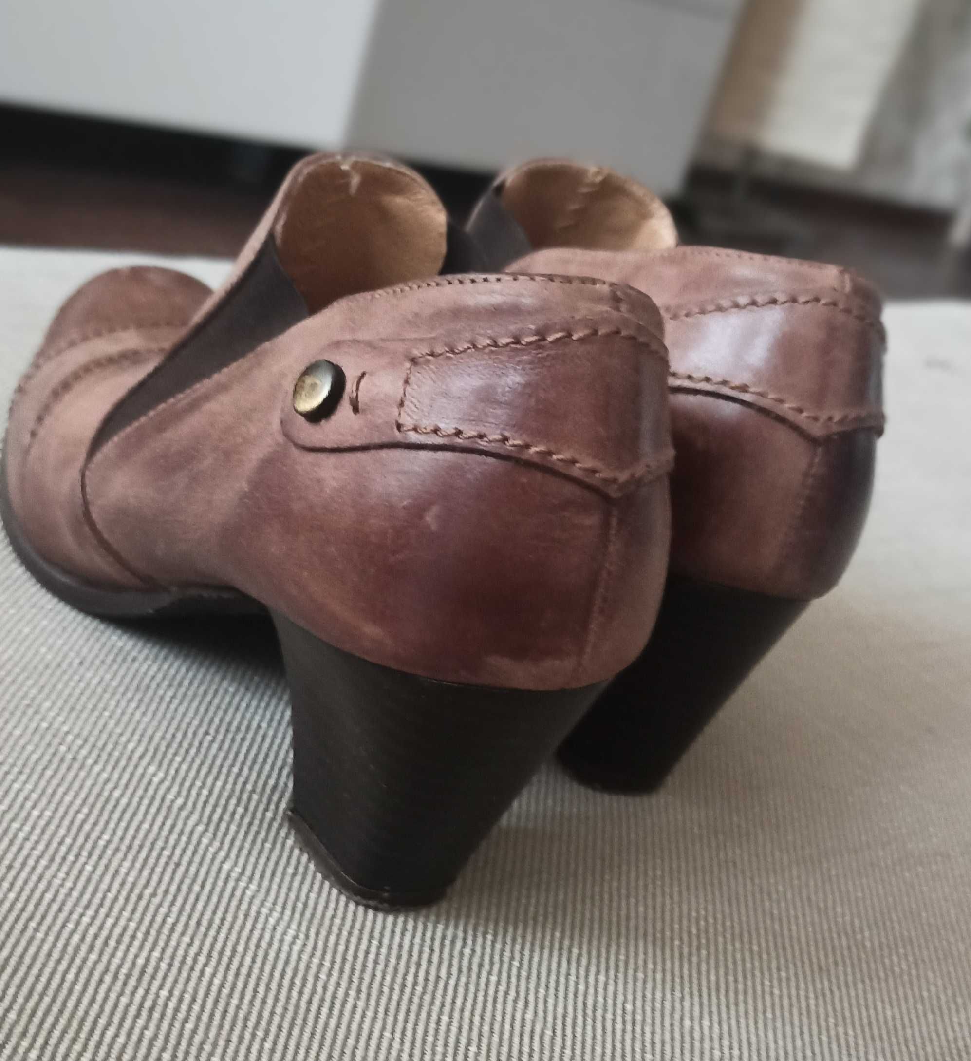 Włoskie buty skórzane Edeo rozmiar 35