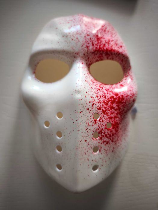 Maska Jason,18x25cm,strach,krew,halloween,zabójca,zabawa,demon,impreza
