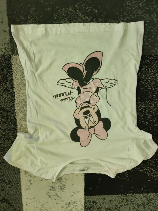 Biały t-shirt koszulka Disney Minnie Mouse S/M
