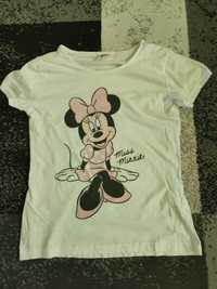 Biały t-shirt koszulka Disney Minnie Mouse S/M