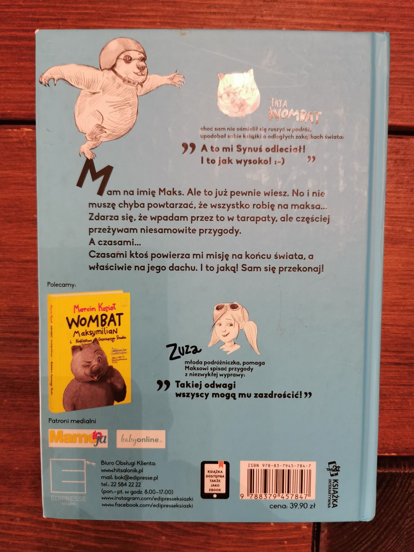 Wombat Maksymilian i misja na dachu świata - Marcin Kozioł