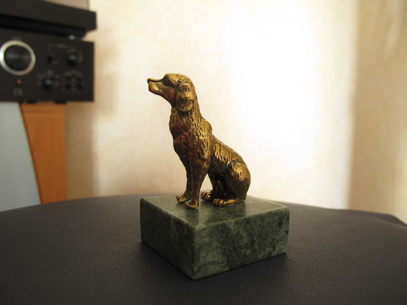 Бронзовая статуэтка Собака Бульдог крокодил лев бык телец