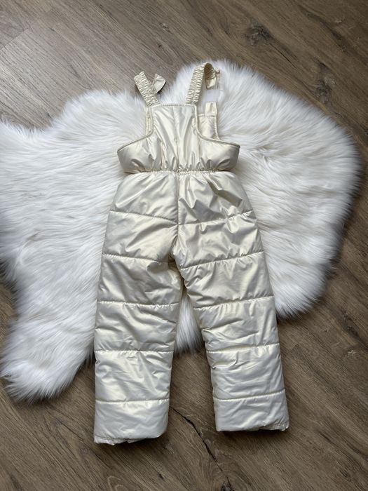 Зимовий напівкомбенізон і куртка , натуральне хутро , комбенізон