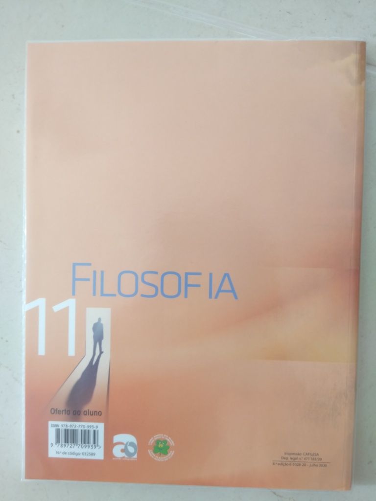 Livros de Filosofia 11° ano de preparação para o exame