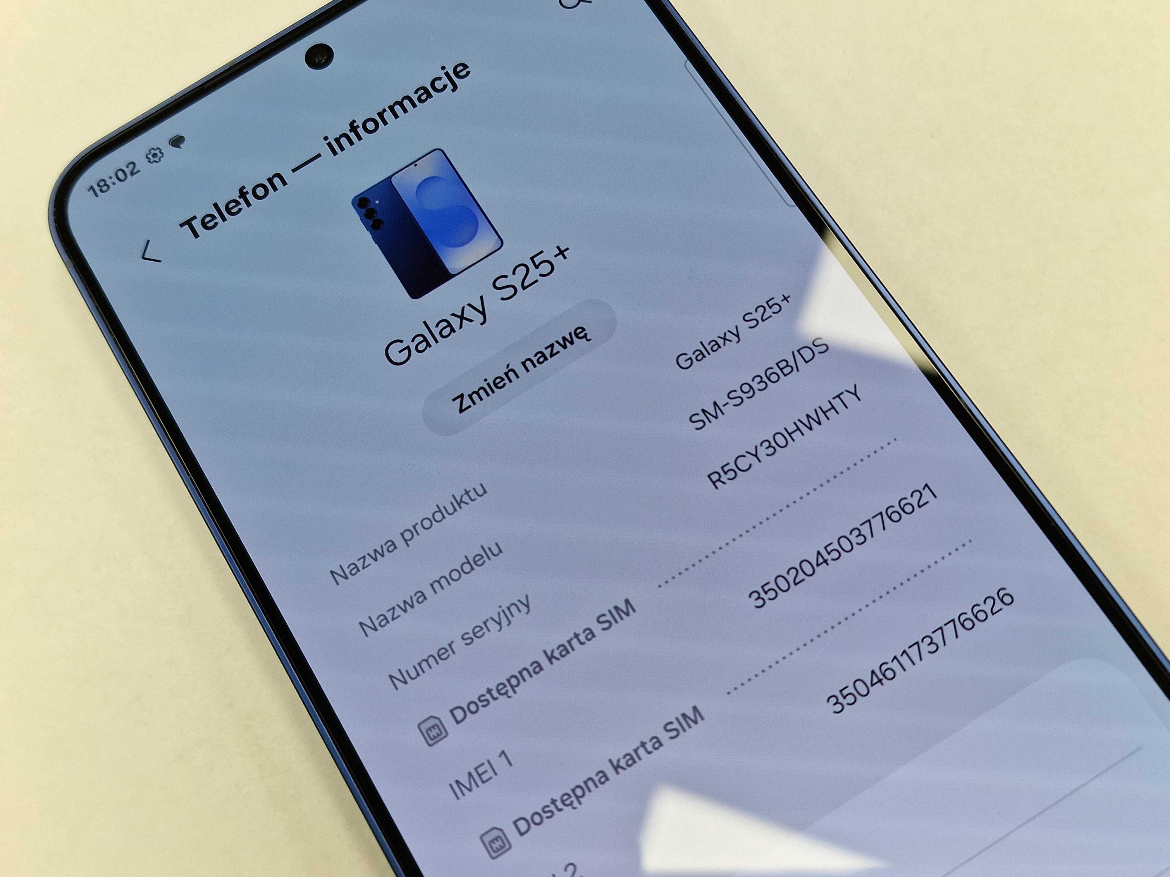 Samsung Galaxy S25+ Dual SIM/ 12GB/ 512GB/ Navy/ Grade A+ + ładowarka
