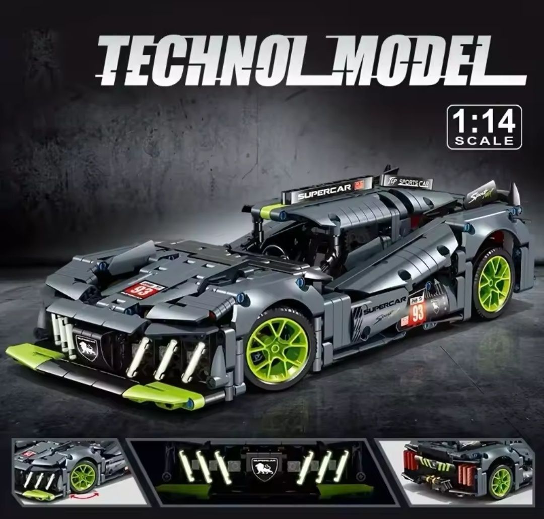 Nowe Klocki typu technic Supercar 1280 elementów