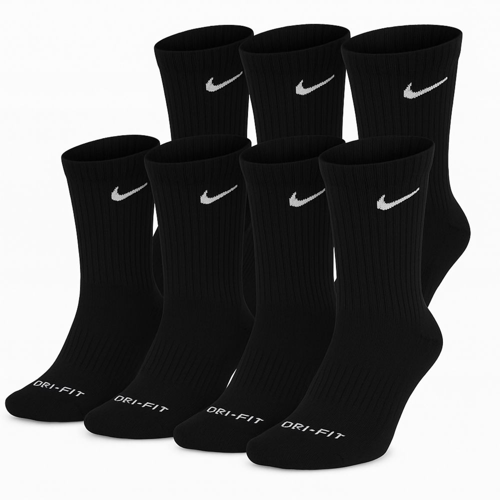 Skarpety Czarne Biale 10 par Dri-Fit Nike 42-45
