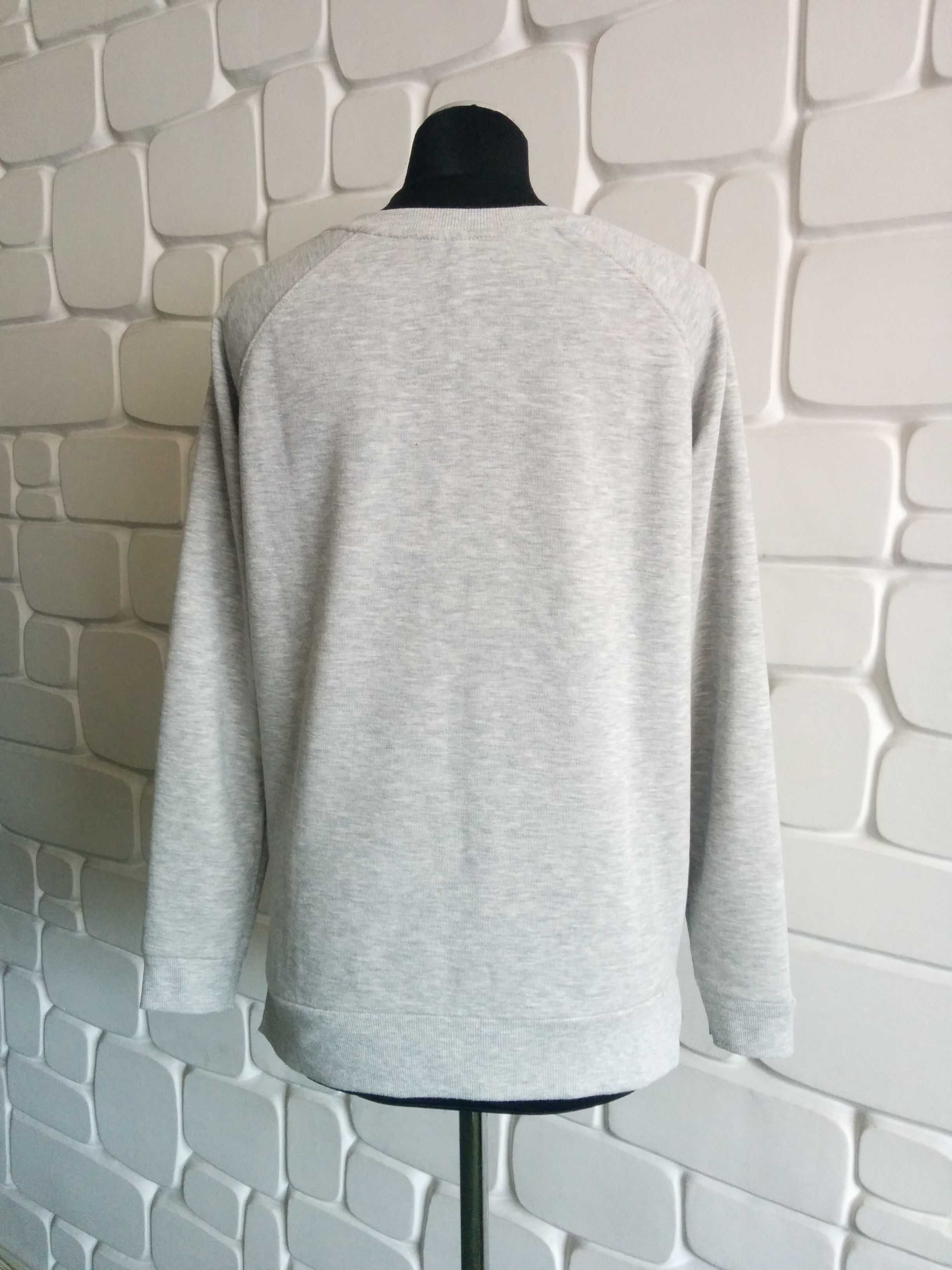 NOWA szara bluza z modnym napisem STRADIVARIUS