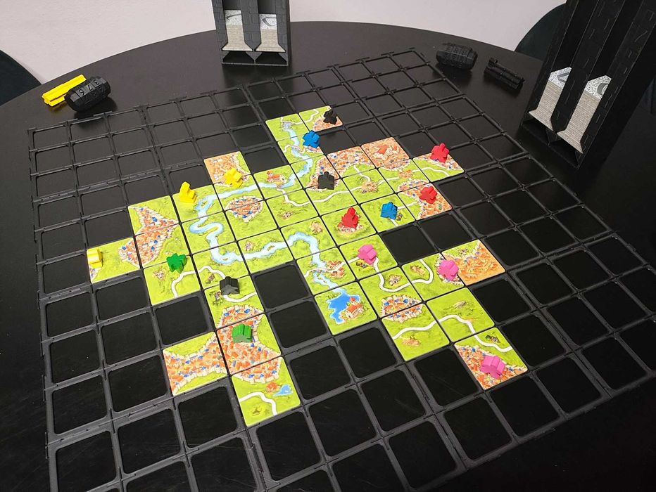 Carcassonne, Karak i inne - Siatka / Grid do kafelków gry planszowej