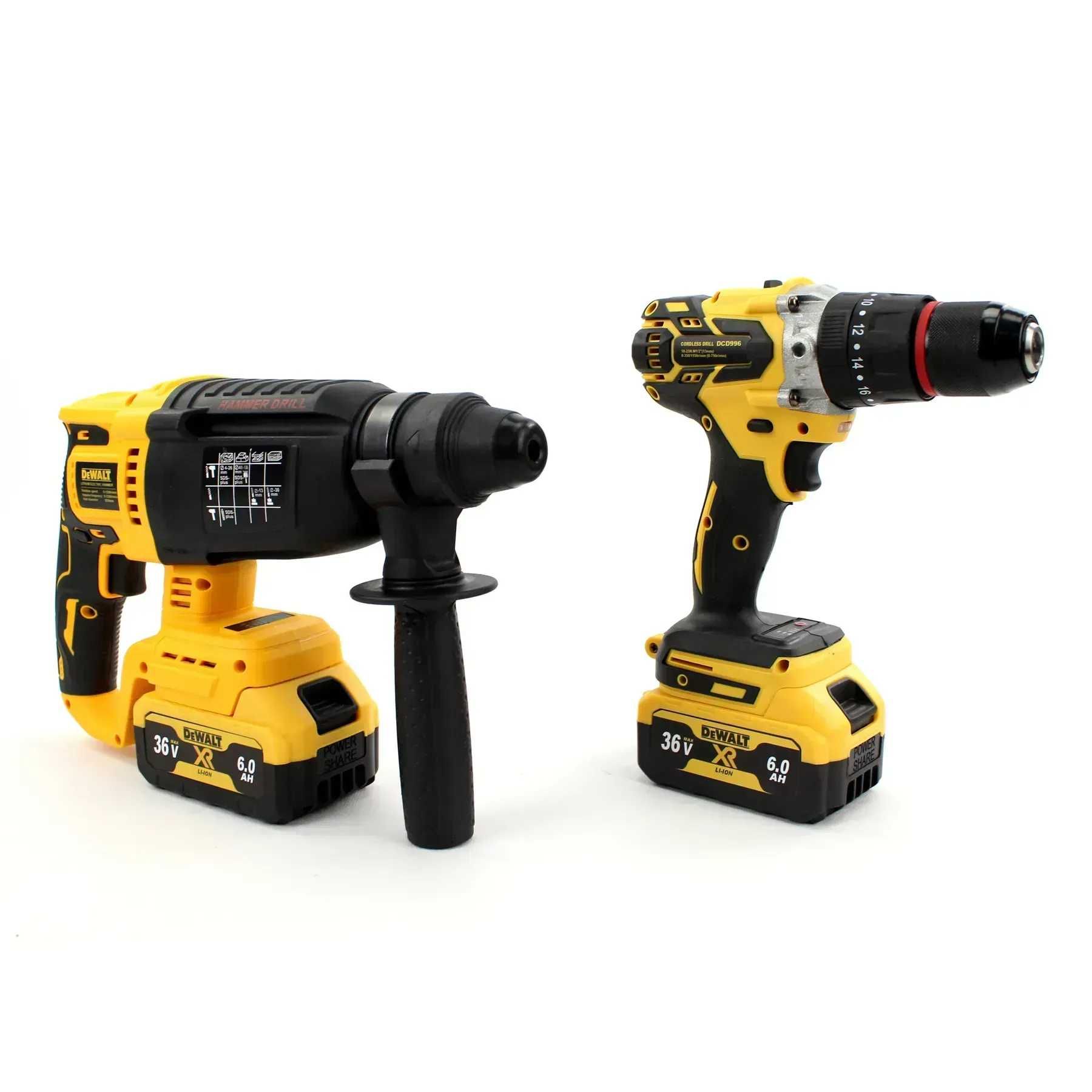 Набір 3в1 акумуляторних інструментів DeWalt 36V