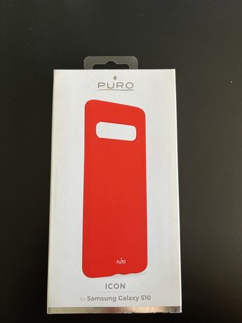 Nowy case PURO do samsunga S10, czerwony