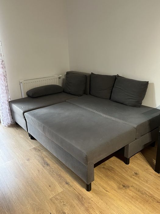 Sprzedam sofę narożną z funkcją spania oraz pojemnikiem na pościel