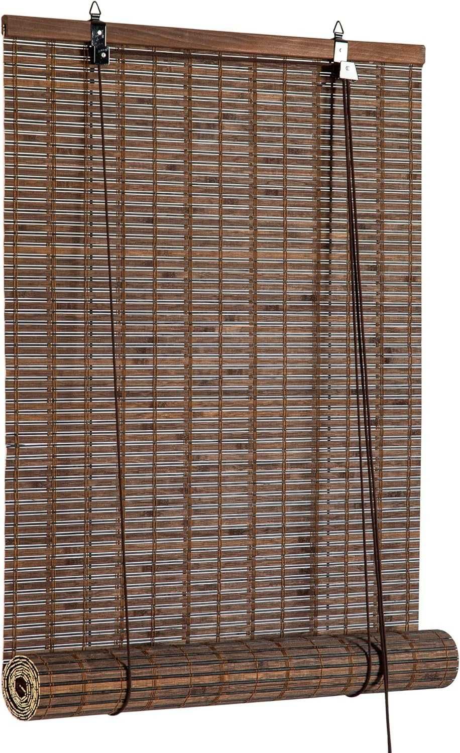 Nowa roleta bambusowa /żaluzja /zasłona /brąz ciemny /90x180cm !9361!