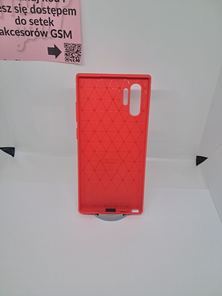 Etui na telefon Samsung Note 10+ czerwone