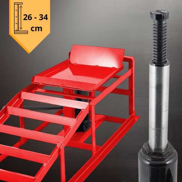 Rampy warsztatowe 4 T regulowane wysokości stal podnośnik hydrauliczny
