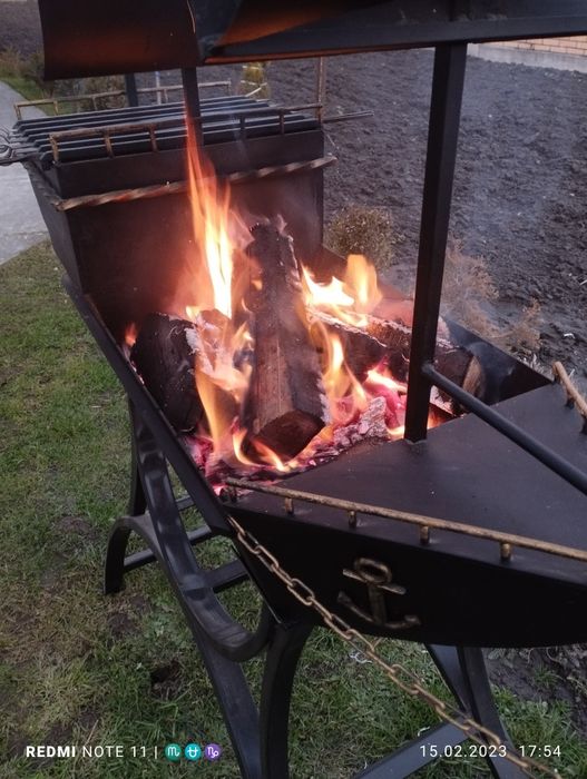 Мангал "Корабель,барбекю"Екслюзивна робота 1 у свому родіі